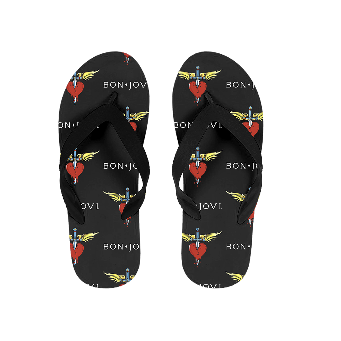 Heart & Dagger Flip Flops