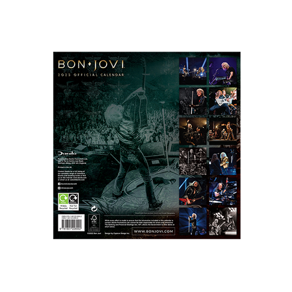 Bon Jovi 2023 Calendar – Bon Jovi Official Store