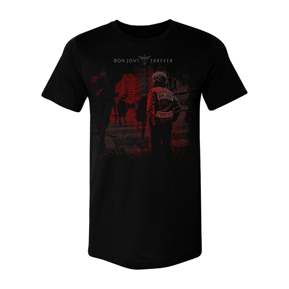 Forever Black Album Photo T Shirt Bon Jovi Official Store