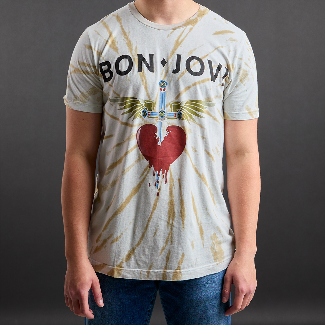 White Tie Dye T-Shirt Bon Jovi Official Store