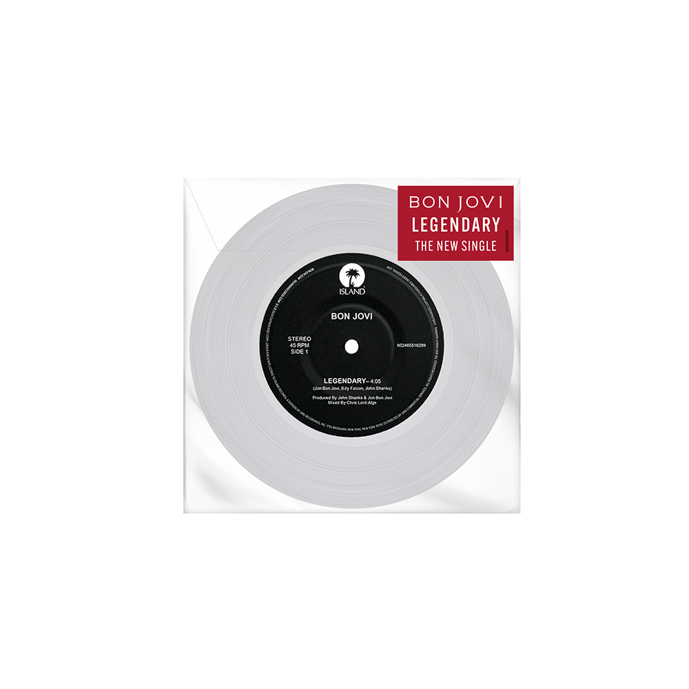 LEGENDARY CLEAR 7” VINYL (LIMITED EDITION) - Bon Jovi Official Store LEGENDARY CLEAR 7” VINYL (LIMITED EDITION) - Bon Jovi Official Store