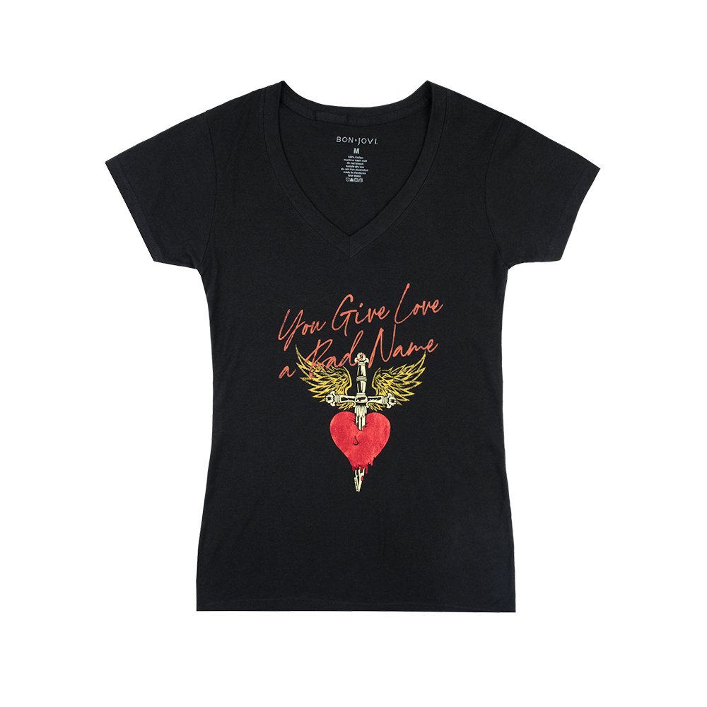 You Give Love A Bad Name Women s T Shirt Bon Jovi Official Store