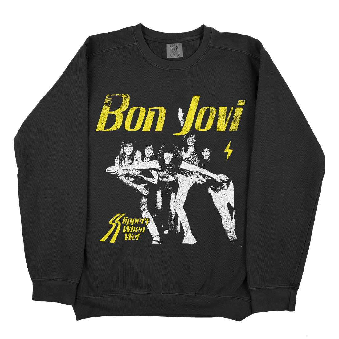 Slippery When Wet Crewneck Bon Jovi Official Store