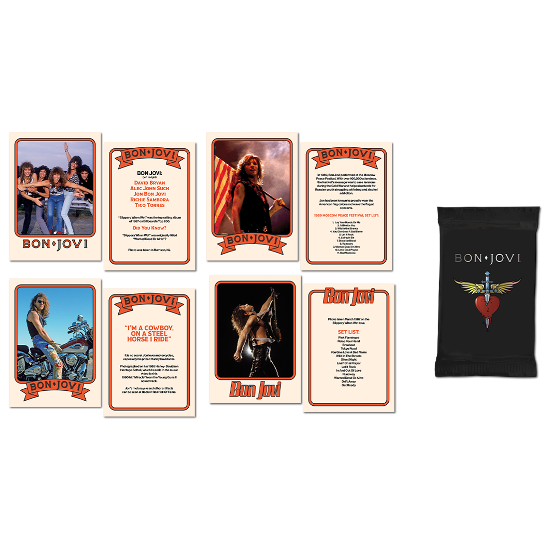 Bon Jovi Trading Card Set