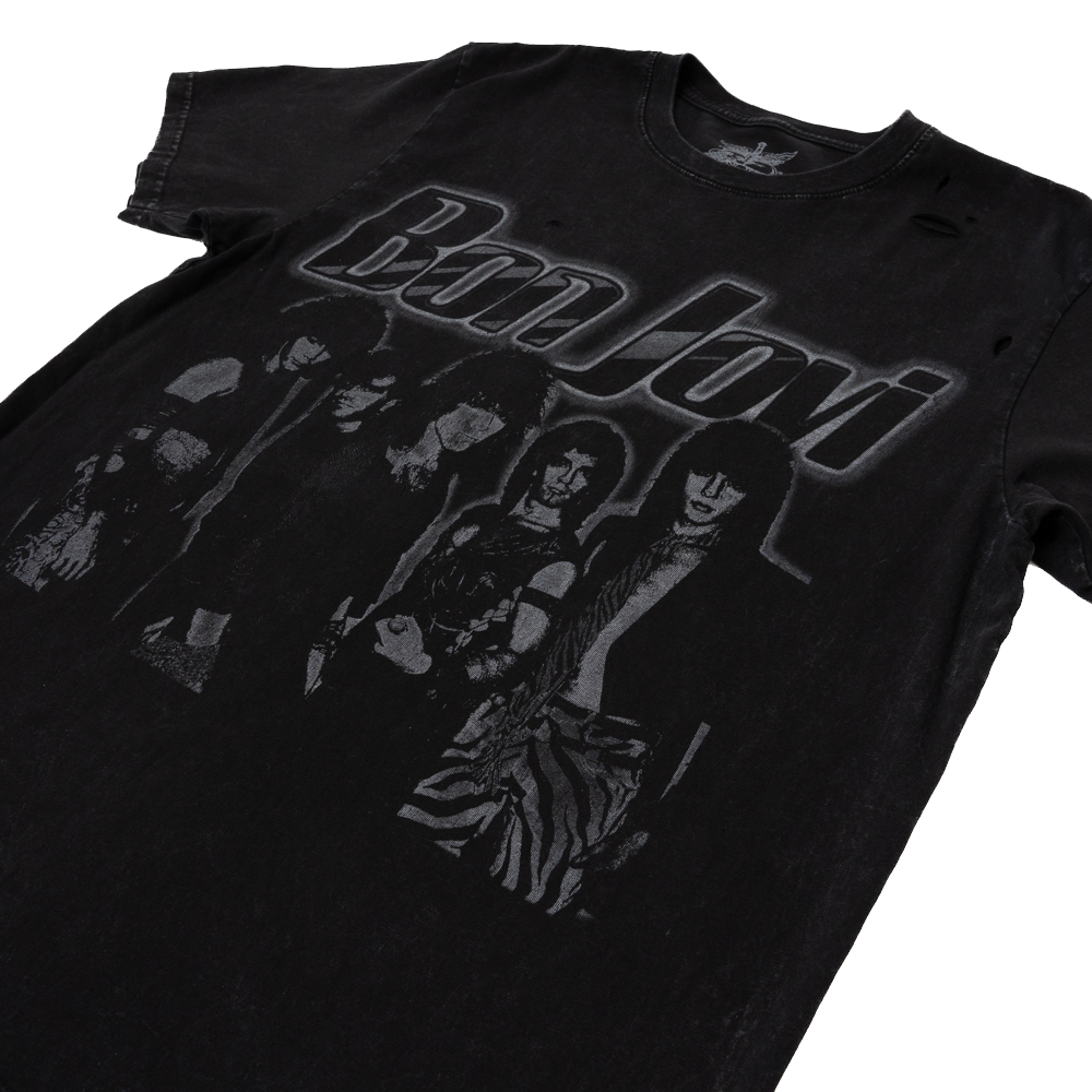 Bon Jovi Distressed T-Shirt Detail