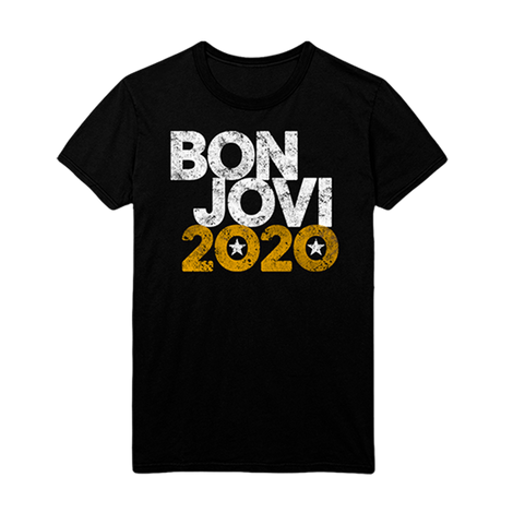 Bon Jovi 2020 Black T-Shirt Front 