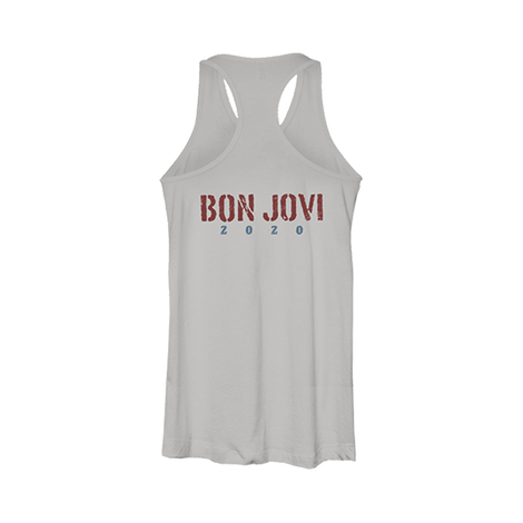 Bon Jovi Do What You Can Heart & Dagger Women's Racerback Tank Back 