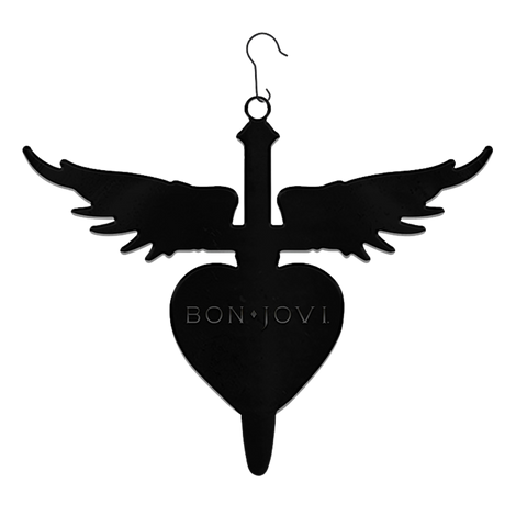 Bon Jovi Dagger & Heart Ornament Back