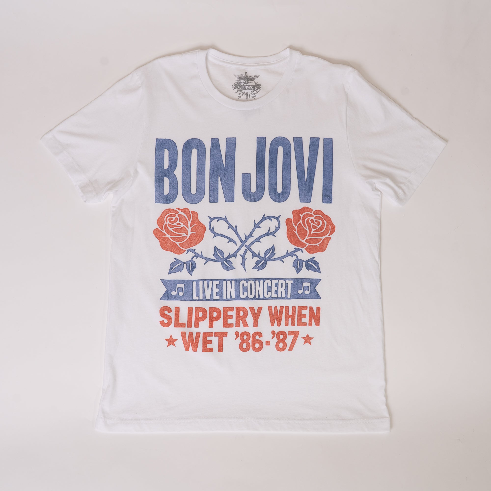 Live In Concert White T-Shirt - Bon Jovi Official Store