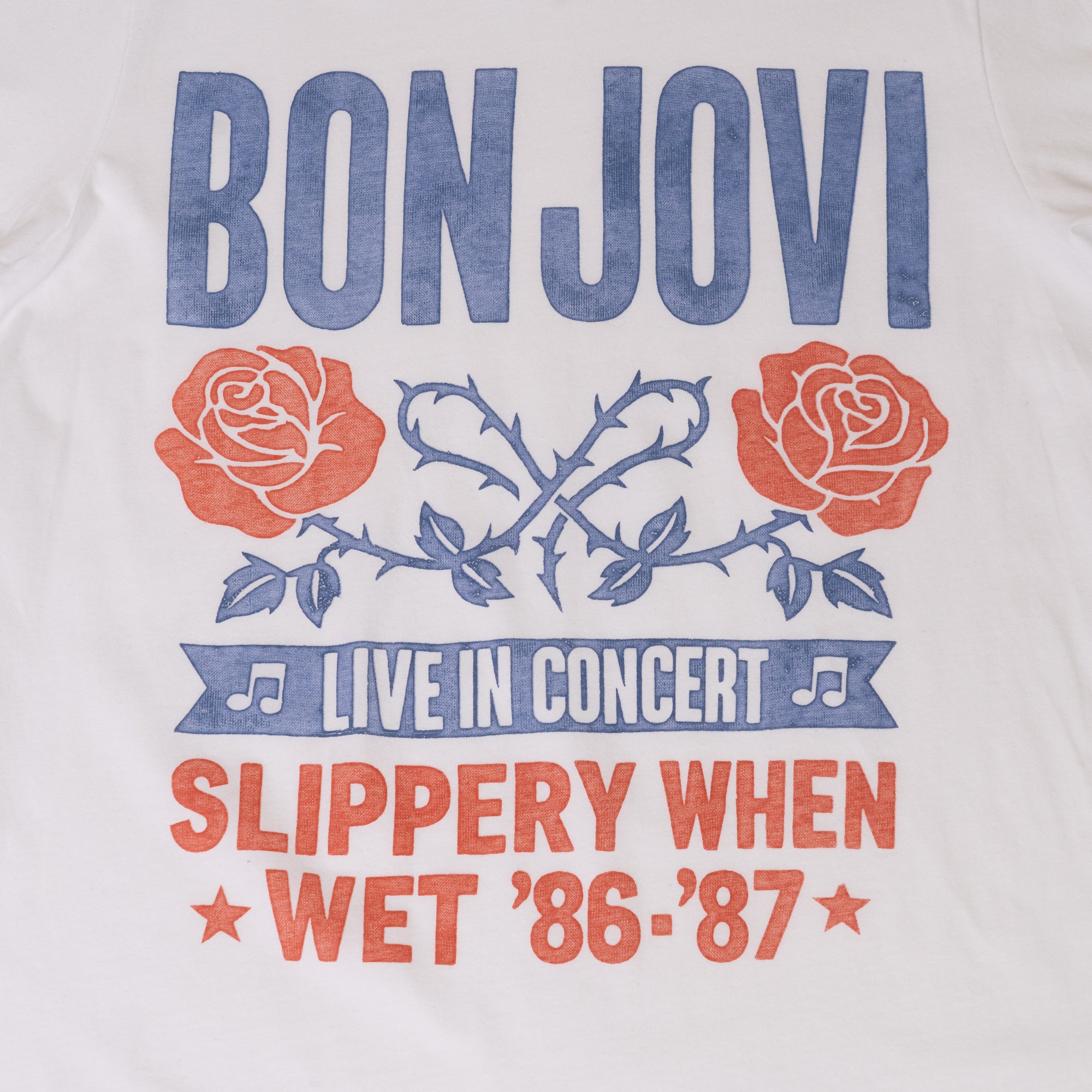 Live In Concert White T-Shirt - Bon Jovi Official Store