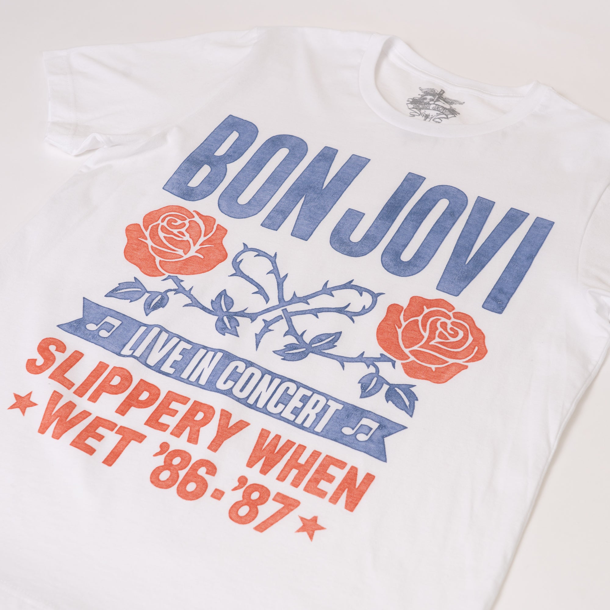 Live In Concert White T-Shirt - Bon Jovi Official Store