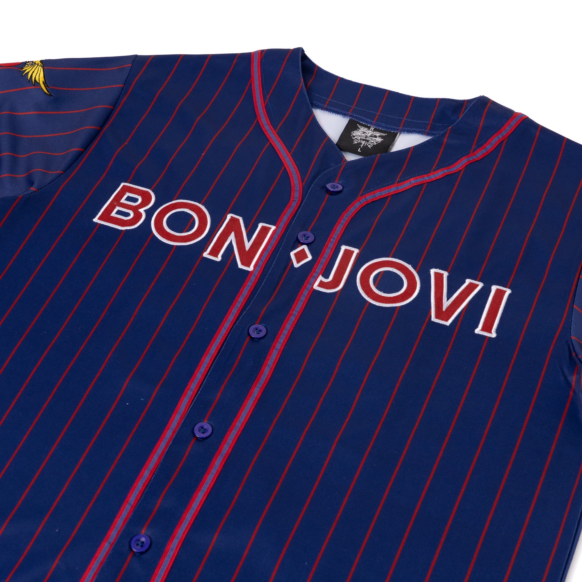 Bon Jovi Blue Baseball Jersey 3