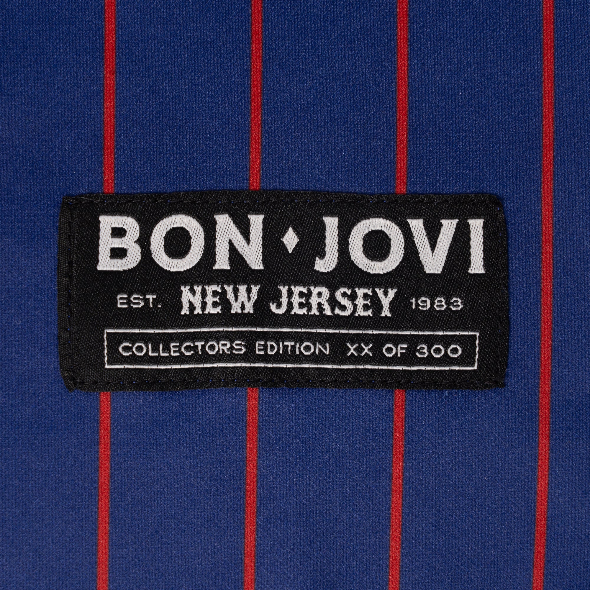 Bon Jovi Blue Baseball Jersey 5