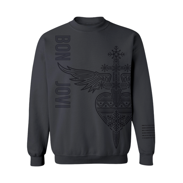 Bon Jovi Charcoal Holiday Crewneck – Bon Jovi Official Store