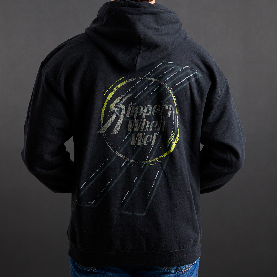 Slippery When Wet Stamped Hoodie