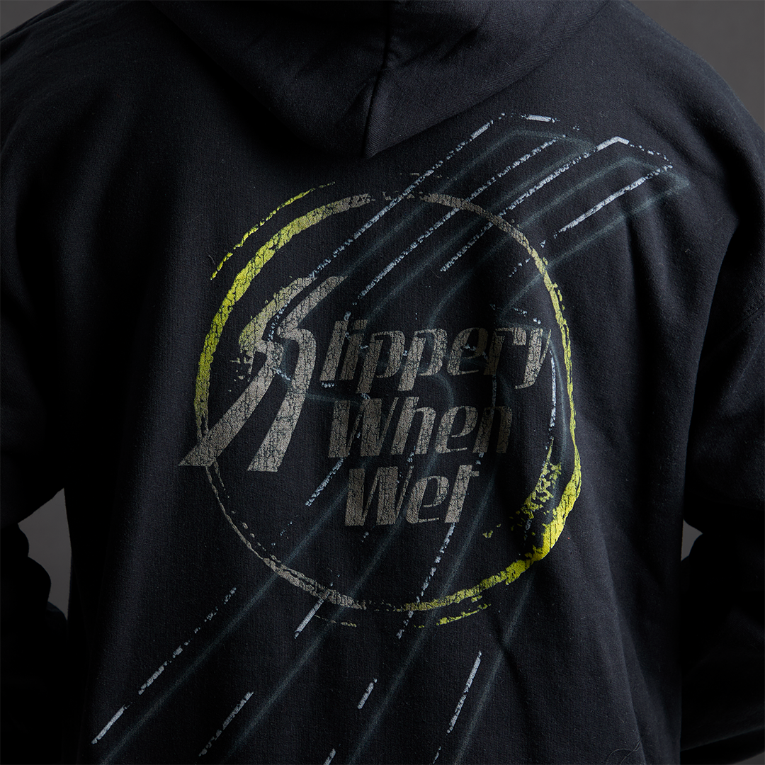 Slippery When Wet Stamped Hoodie