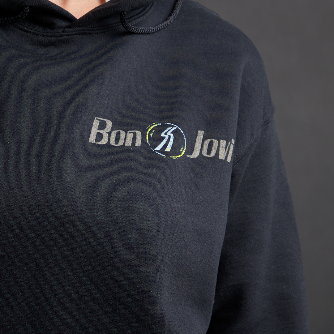 Black on Black Patch Hoodie