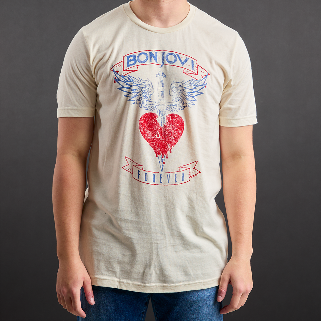 Bon Jovi Tour T-Shirt - Tan