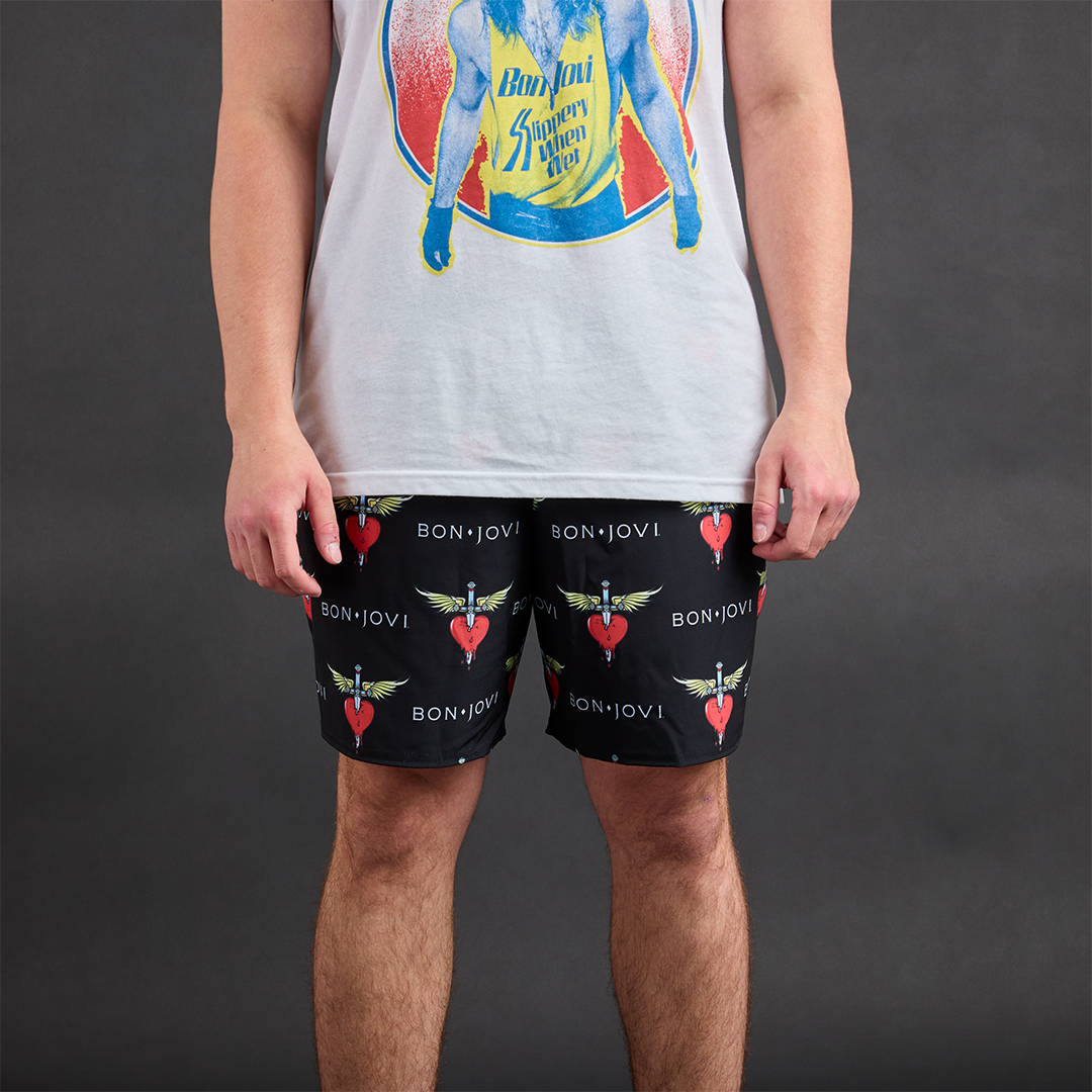 Heart & Dagger All Over Print Shorts