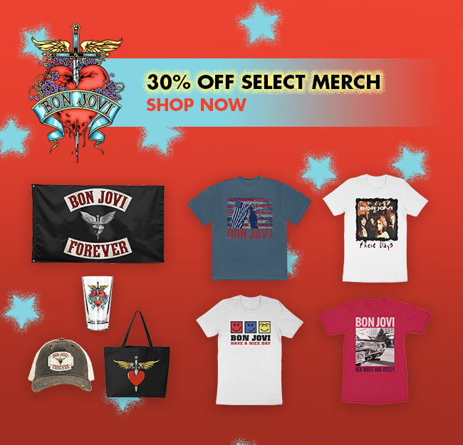 bonjovi ツアーユニフォーム　ブラウン　ブルー　83 Bon Jovi Official Store - Bon Jovi Official Store