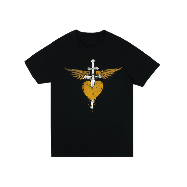 Bon Jovi Gold Heart & Dagger T-shirt – Bon Jovi Official Store