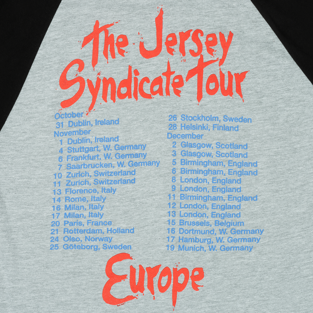 The Jersey Syndicate Tour Raglan - Bon Jovi Official Store The Jersey Syndicate Tour Raglan - Bon Jovi Official Store