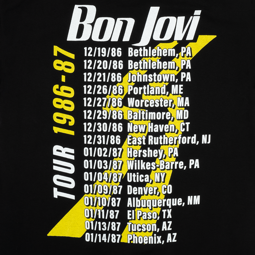 Bon Jovi Slippery When Wet Vintage Tour T-Shirt - Bon Jovi Official Store