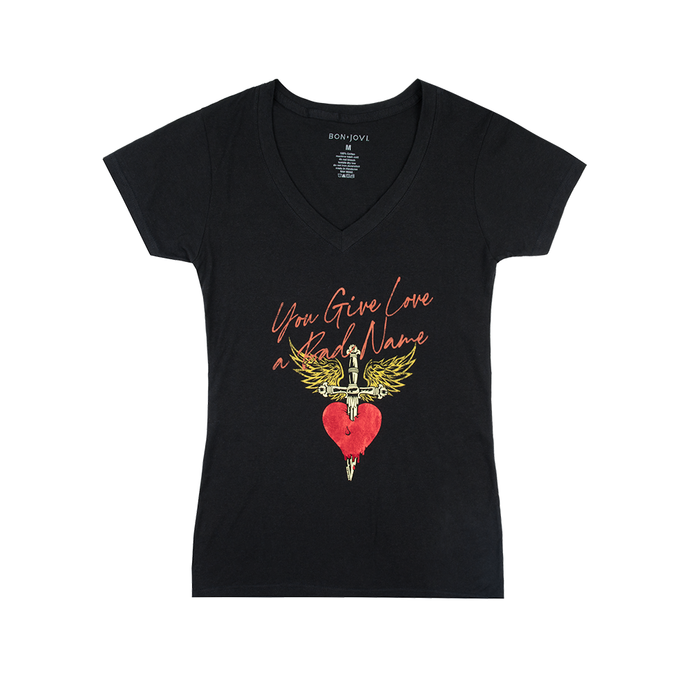 undertøj dele noget You Give Love A Bad Name Women's T-Shirt – Bon Jovi Official Store