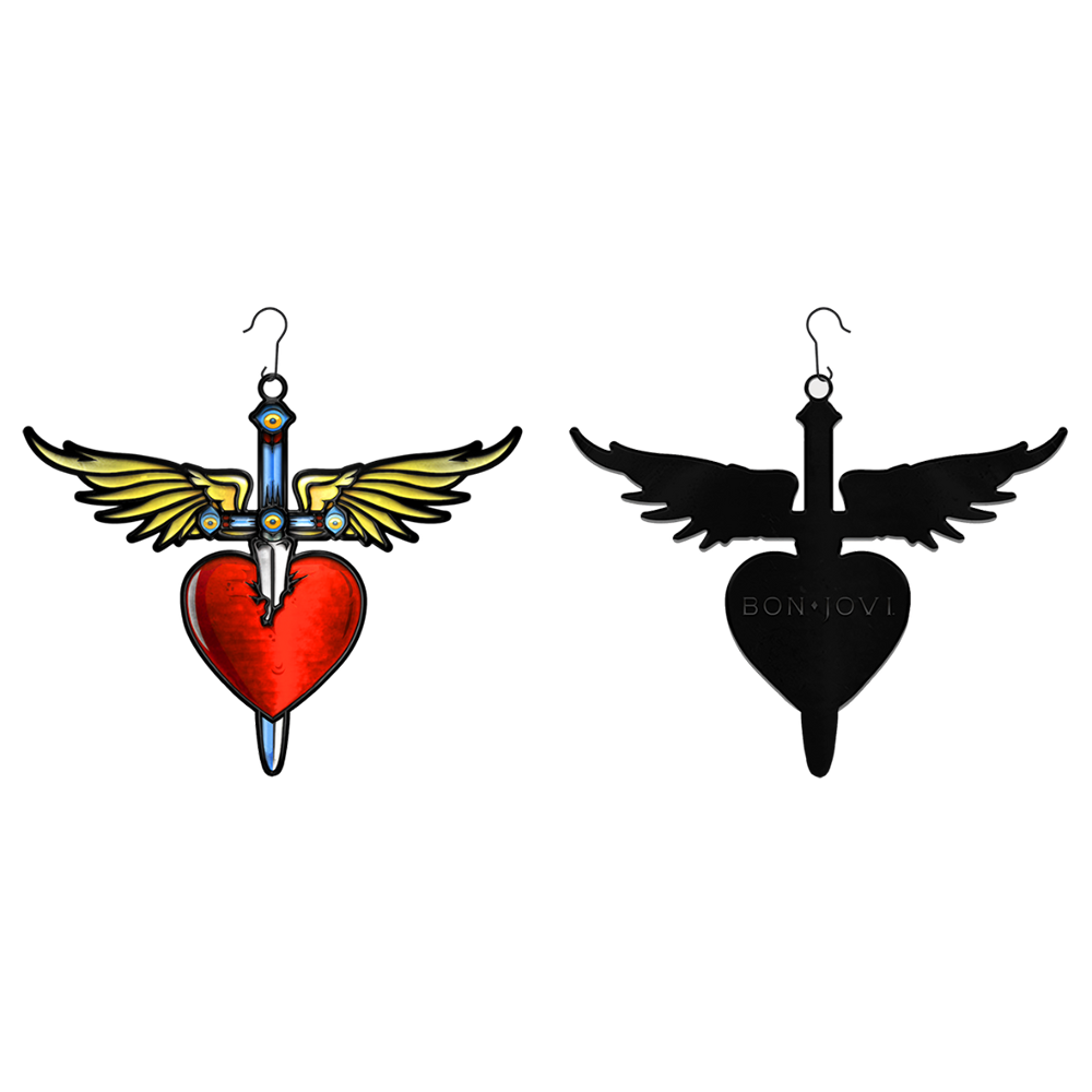 Bon Jovi Dagger & Heart Ornament