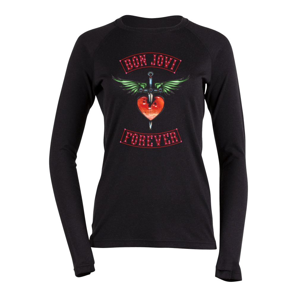 Glass Heart & Dagger Patch Thermal Top