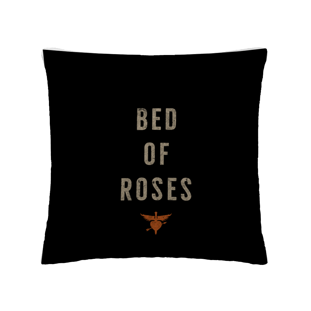 Bed of Roses Pillow Back