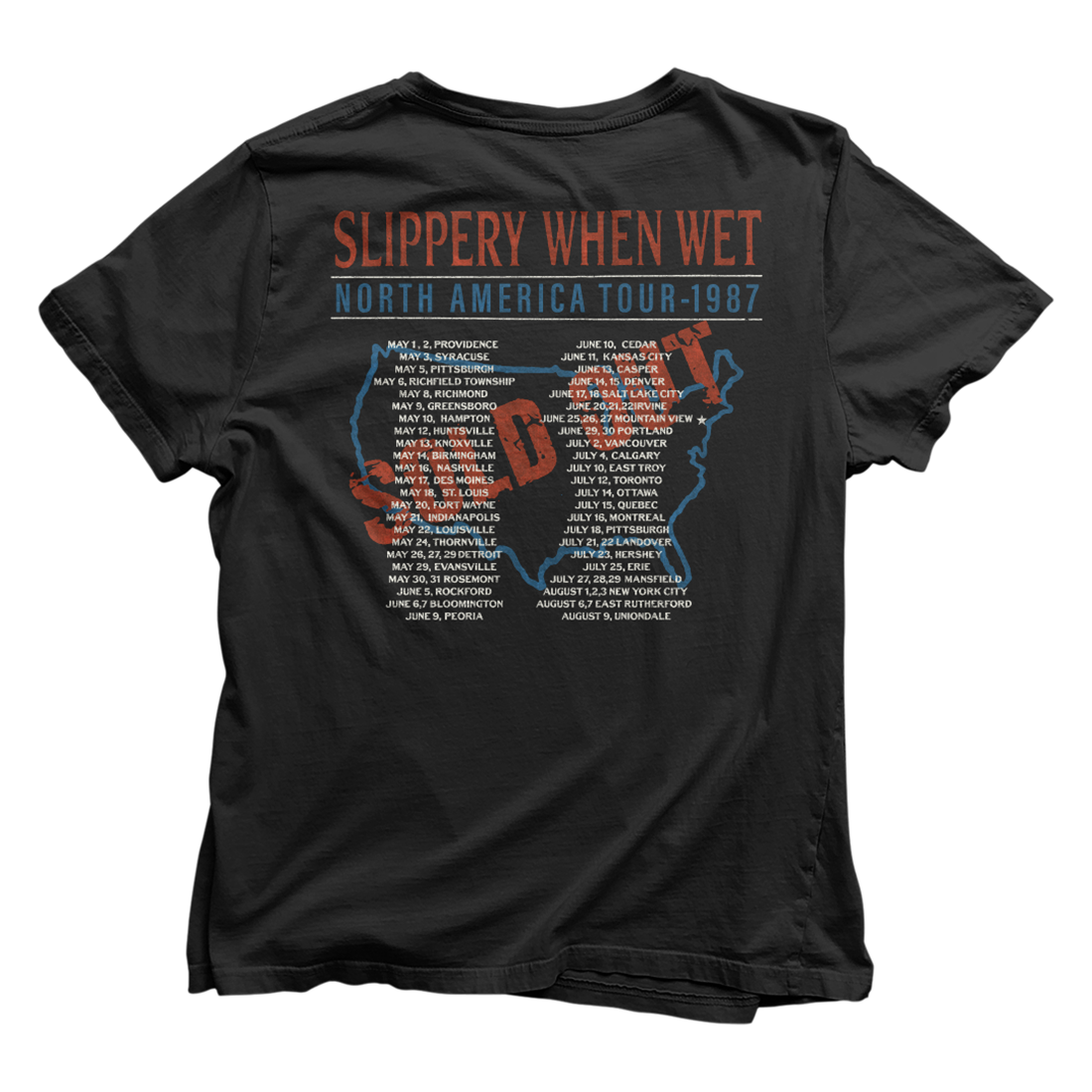 Slippery When Wet North America Tour T-Shirt