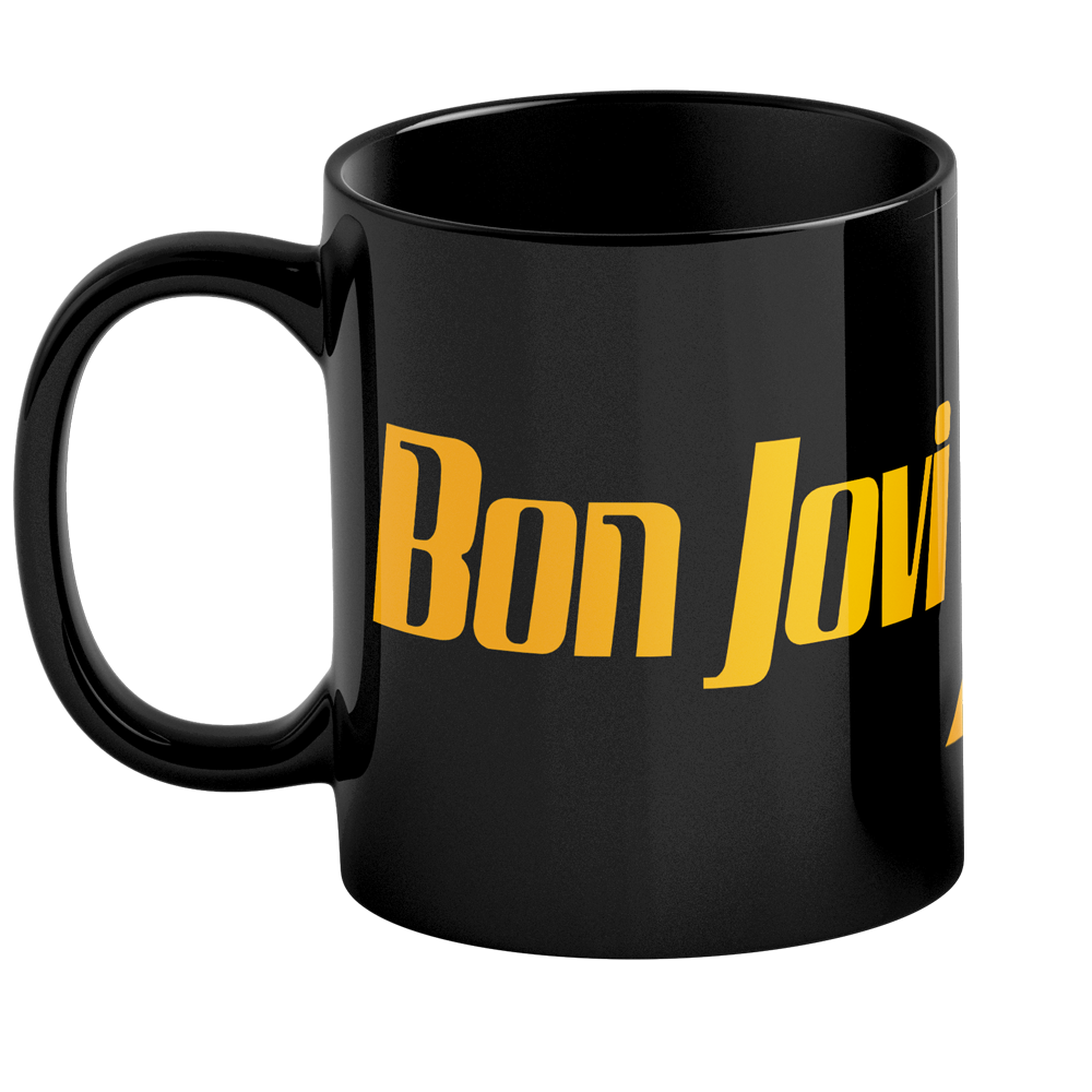 Slippery When Wet Black Mug Front