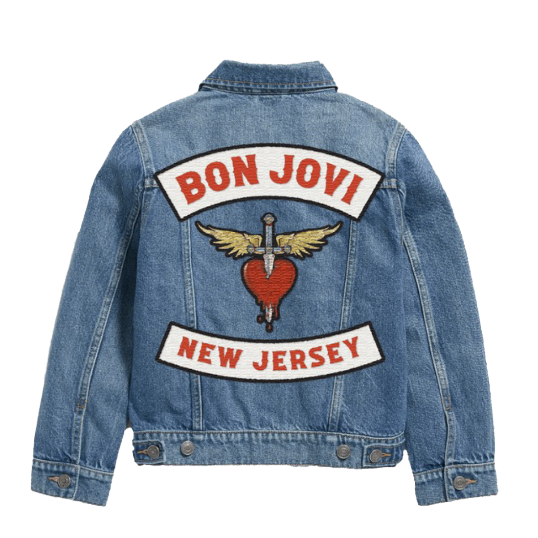 Bon jovi new jersey 2025 denim jacket