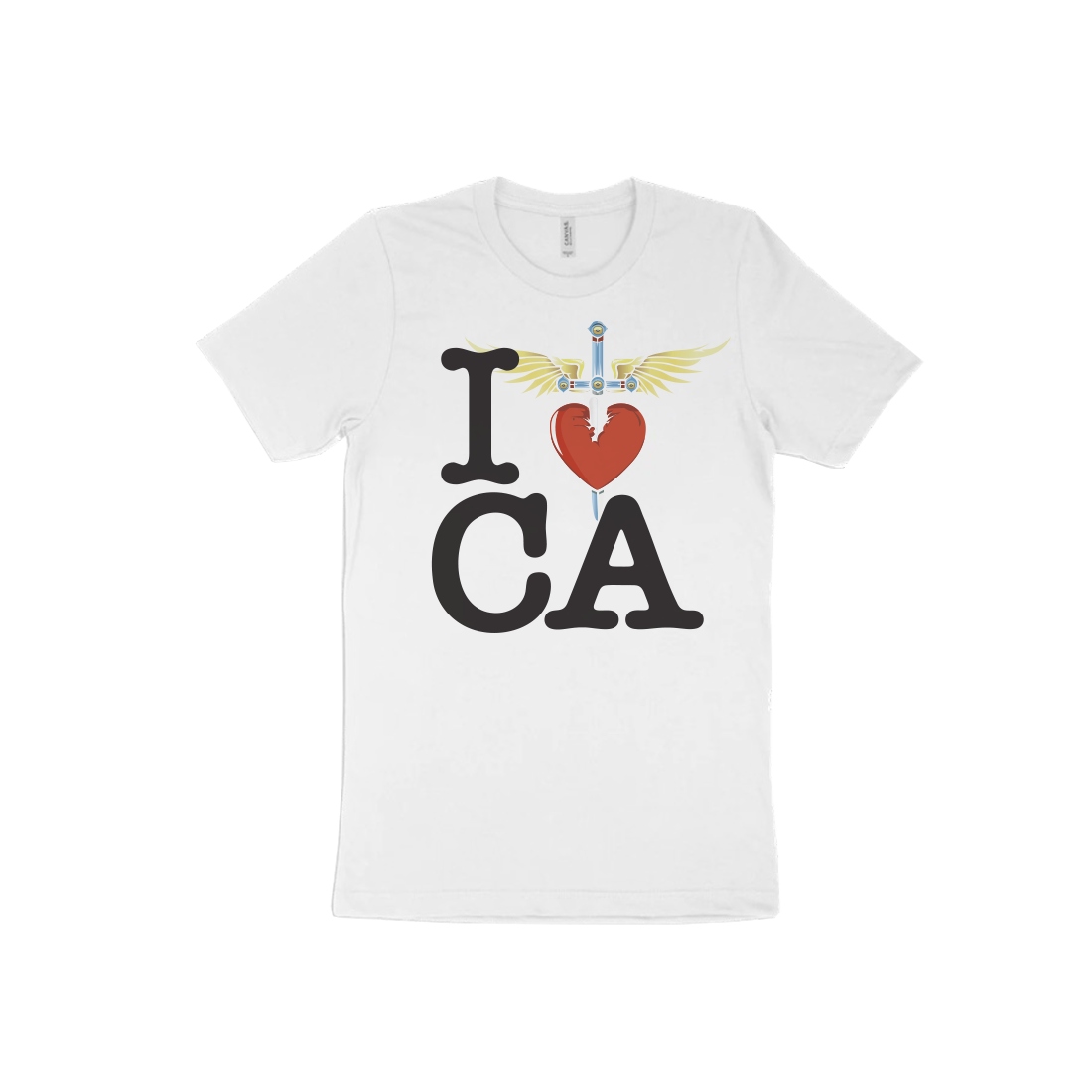I Heart White T-Shirt - CA