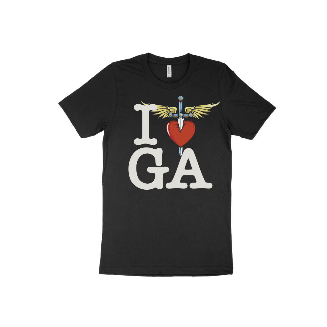 I Heart Black T-Shirt - GA