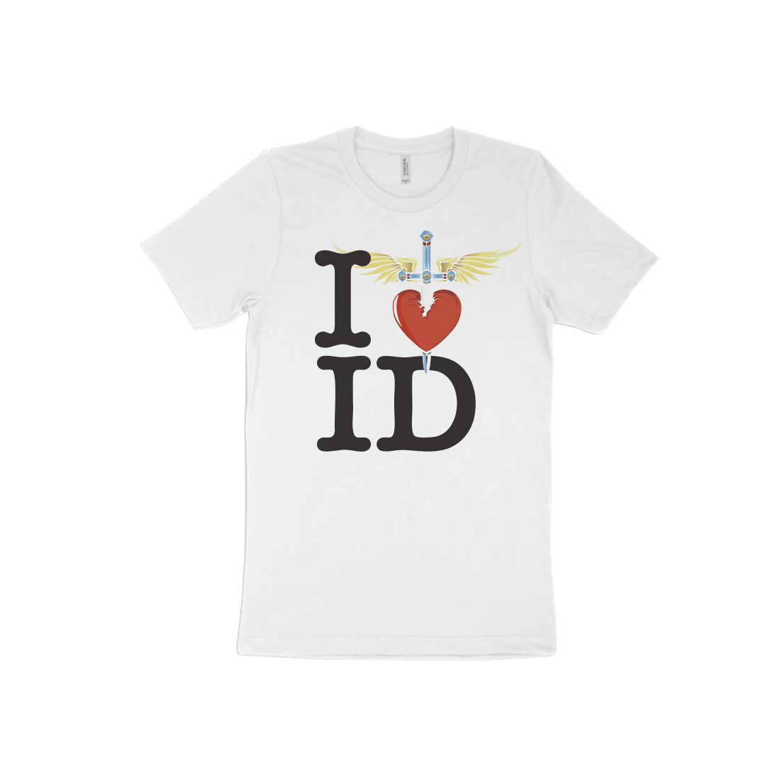 I Heart White T-Shirt - ID