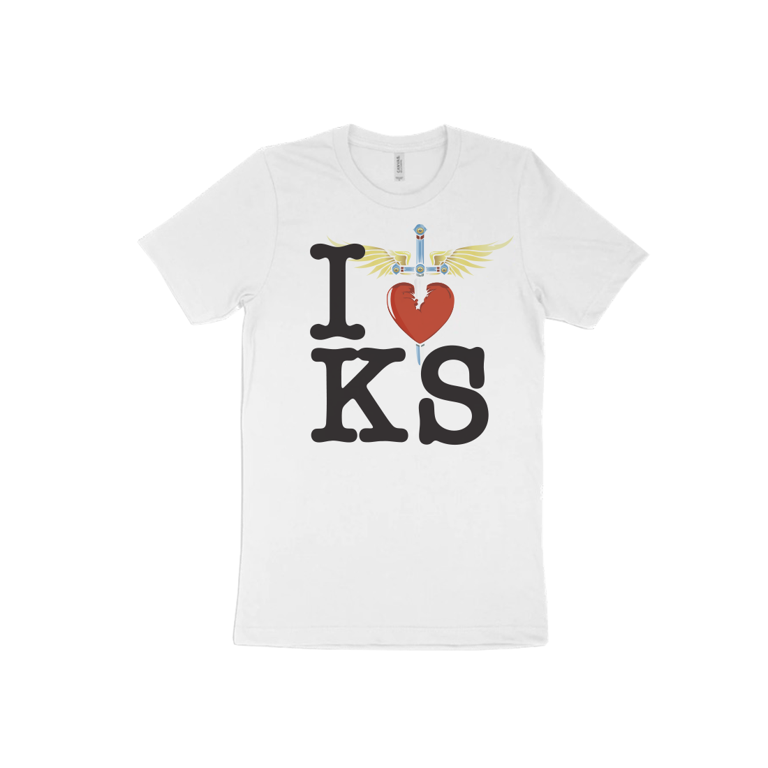I Heart White T-Shirt - KS