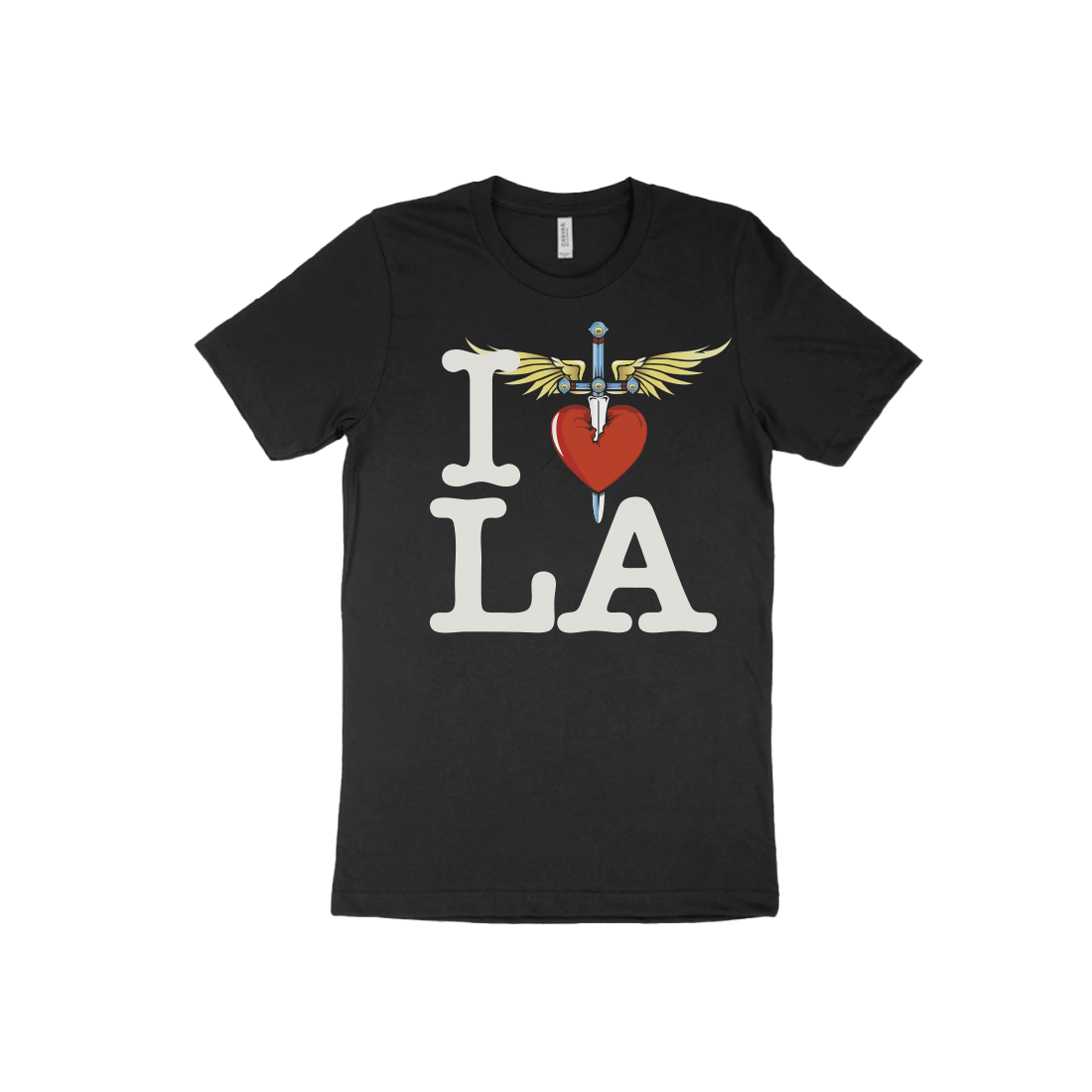 I Heart Black T-Shirt - LA