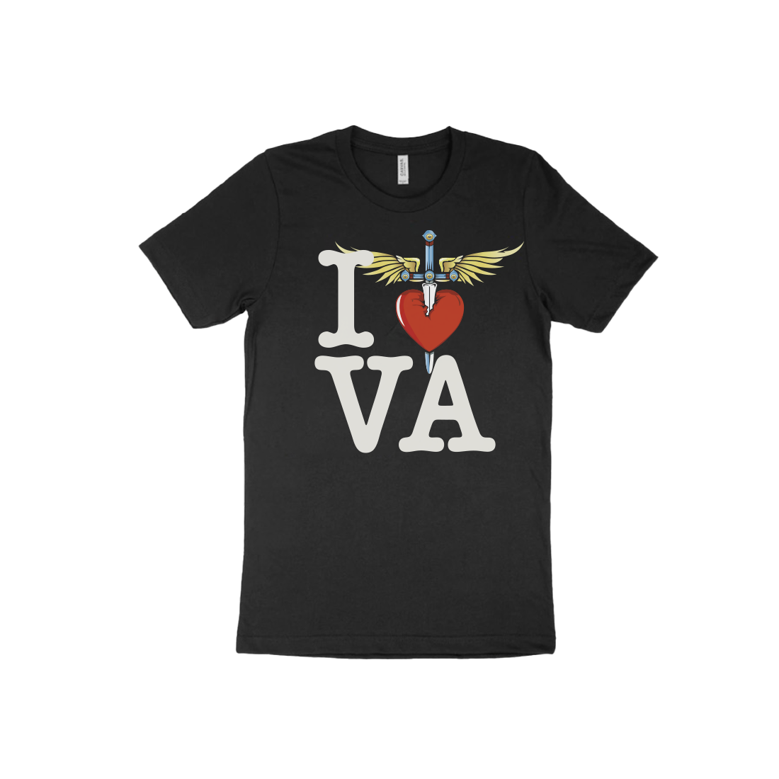 I Heart Black T-Shirt - VA