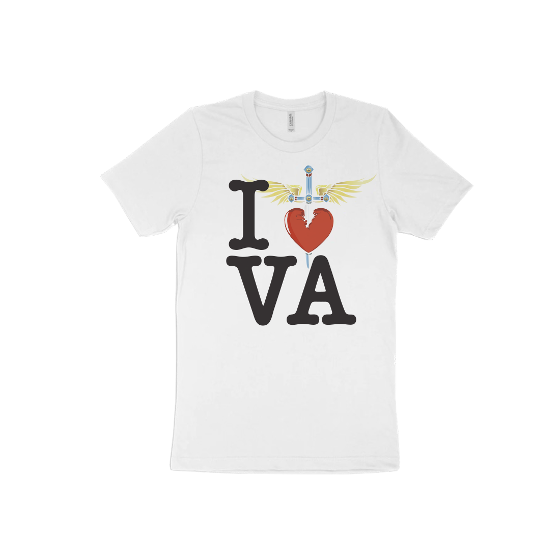 I Heart White T-Shirt - VA