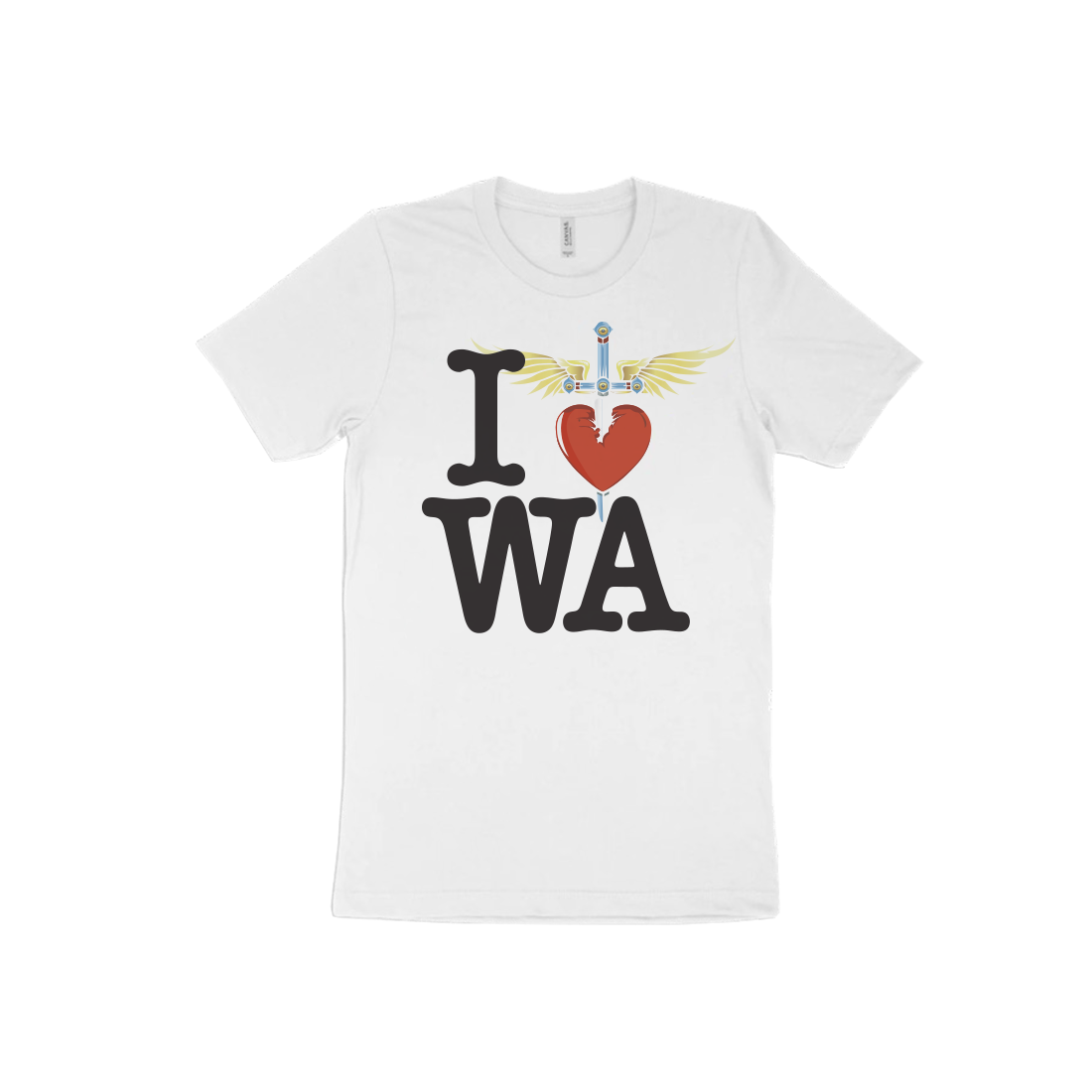 ★YOUHEE ★HEART LETTERING T-SHIRTS WHITE Personalised Future Mrs (your Name) Print T-shirt - White