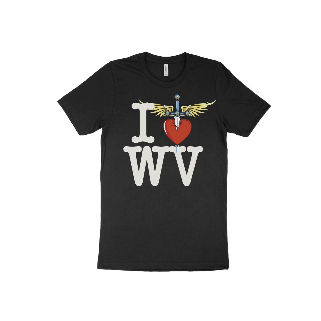 I Heart Black T-Shirt - WV