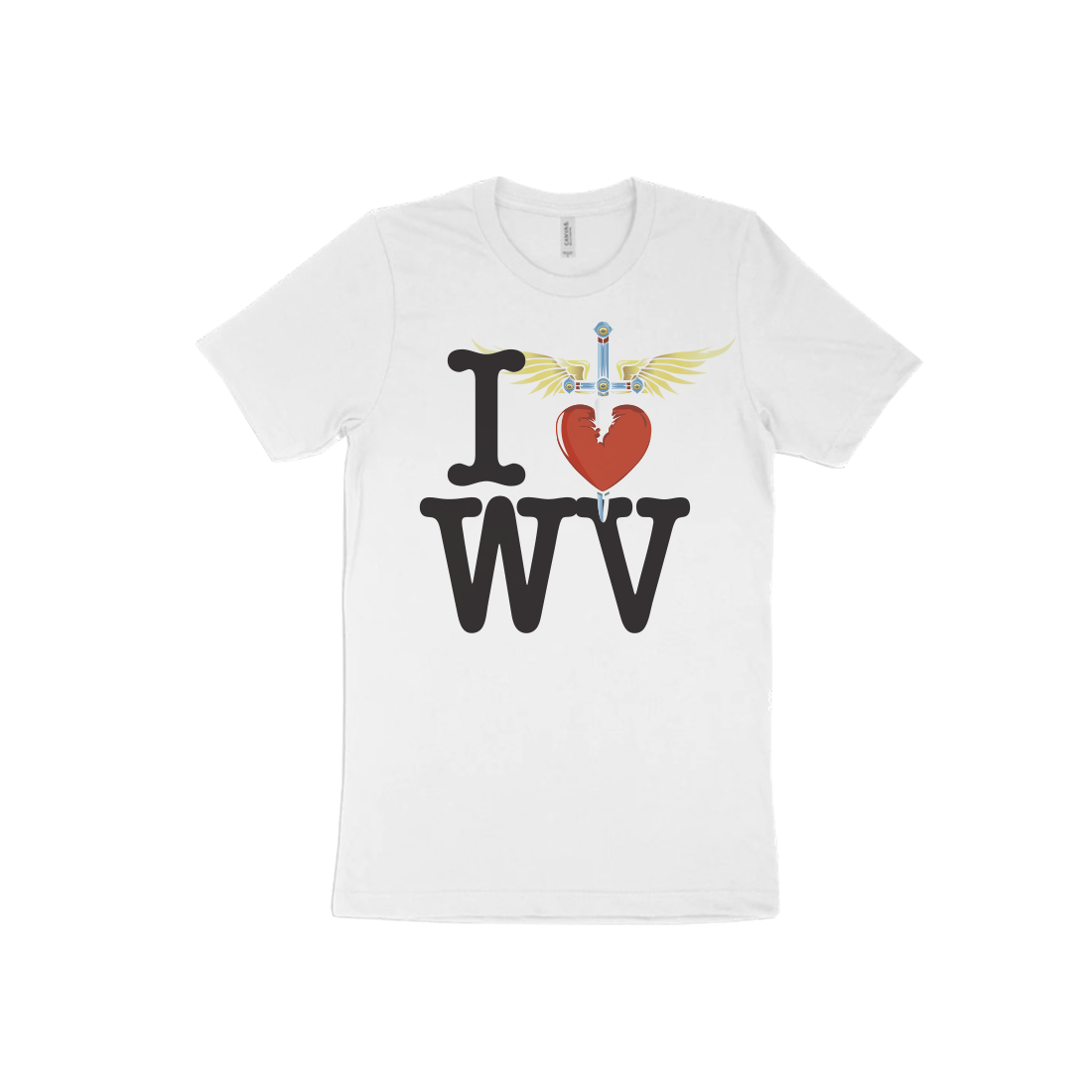 I Heart White T-Shirt - East - Bon Jovi Official Store I Heart White T-Shirt - East - Bon Jovi Official Store