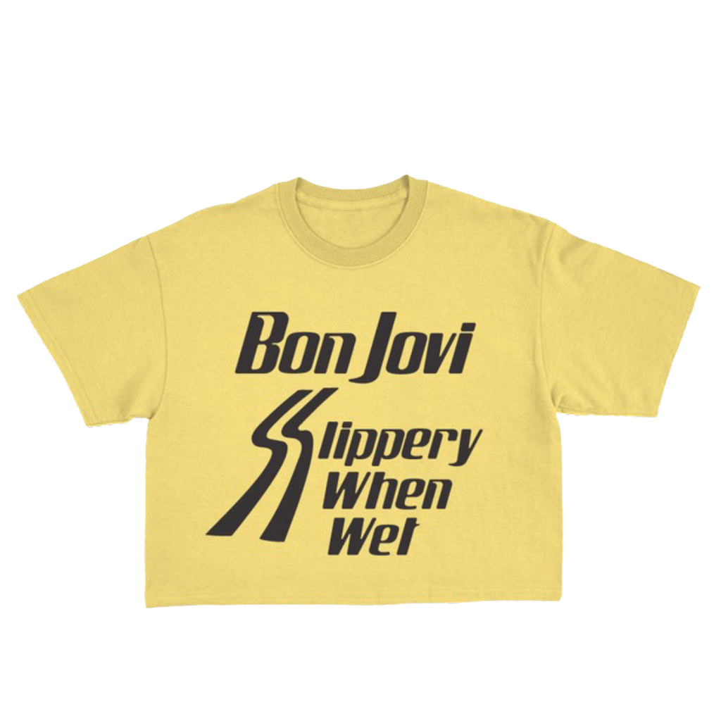 Slippery When Wet Crop T Shirt Bon Jovi Official Store slippery-when-wet-crop-t-shirt-bon-jovi-official-store