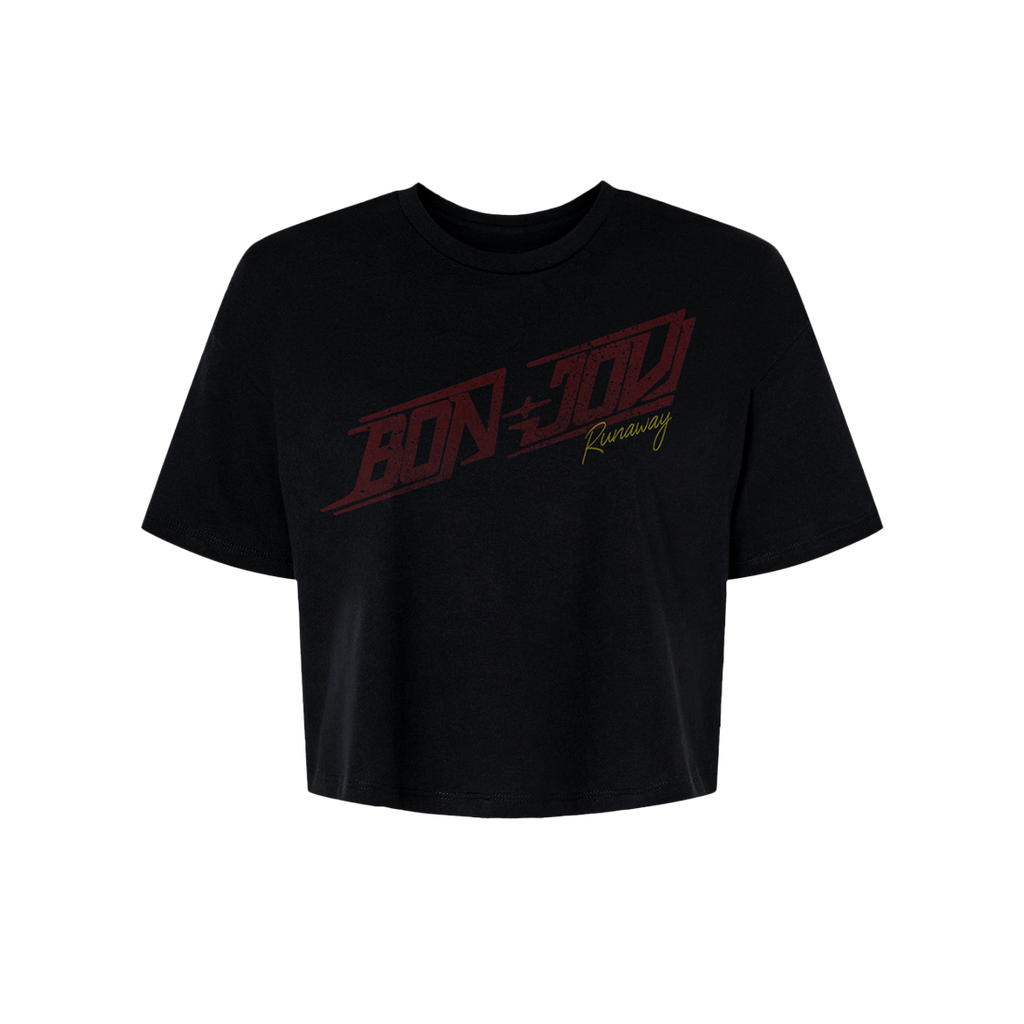 Bon Jovi Runaway Logo Crop T-Shirt