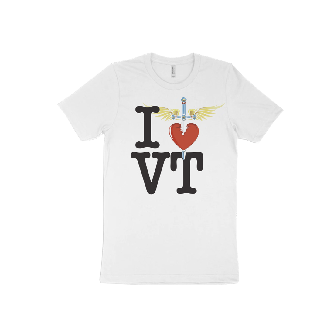 I Heart White T-Shirt - VT