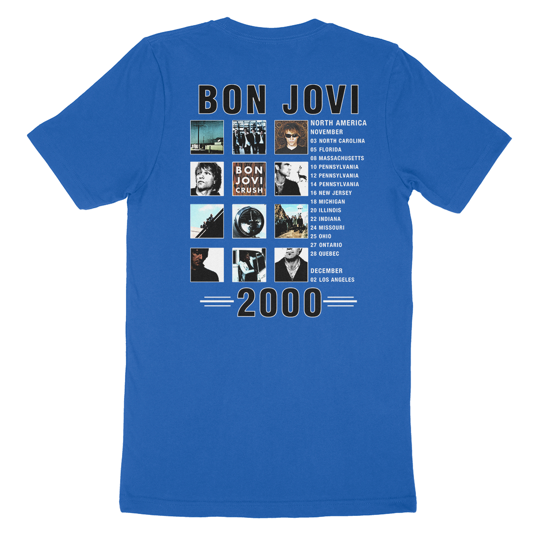 Crush 2000 Tour T-Shirt - Bon Jovi Official Store Crush 2000 Tour T-Shirt - Bon Jovi Official Store