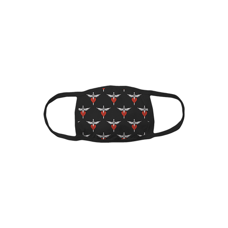 Bon Jovi Multi Mini Heart & Dagger Face Covering 