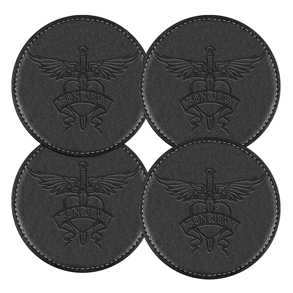 Embossed Heart & Dagger Coasters
